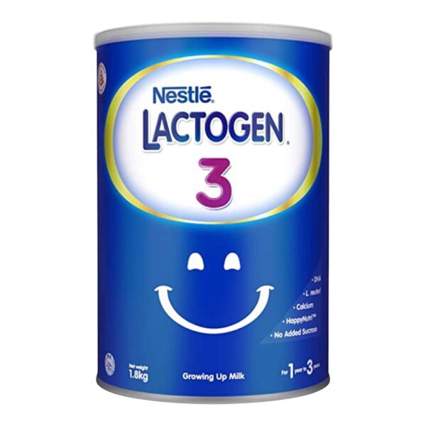 Lactogen 3 Follow Up Formula Milk Powder For 12-24 Month- 1800gm